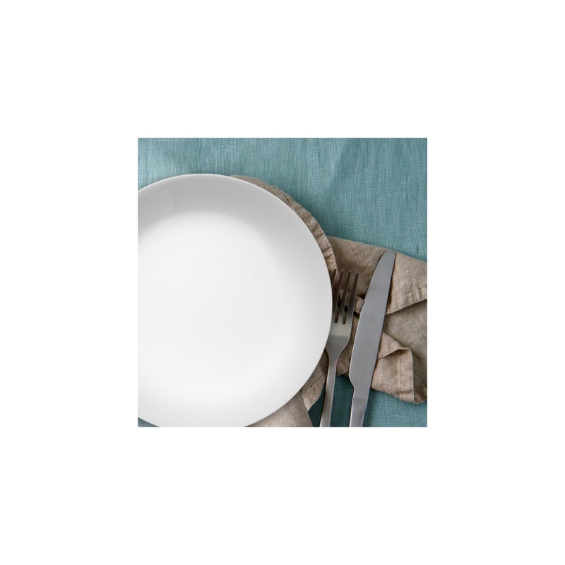 Corelle 3122 22 cm Vitrelle Glass Winter Frost White Luncheon Plate, Pack of 6 - Image 3